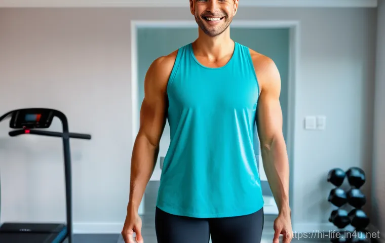 디지털 체중계의 다양한 기능 - Image Prompt 1: The Empowered Individual's Health Journey**